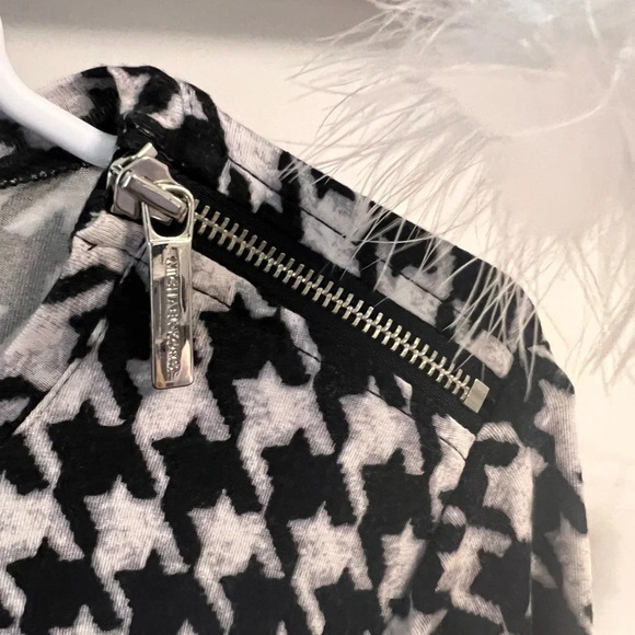 Michael Michael Kors Blouse Long Sleeve Houndstooth - Picture 5 of 9